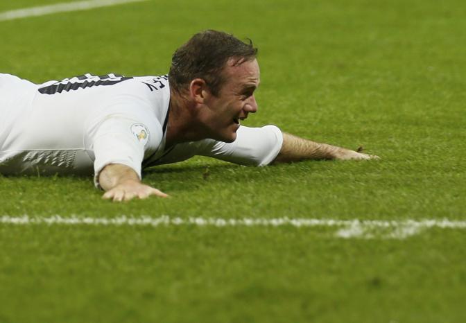 L'esultanza di Rooney. Reuters
